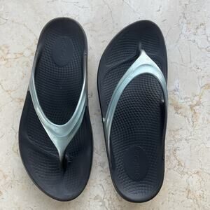 Oofos Oomega Oolala Luxe Recovery Sandal Women’s US 9 EU 40 blueish greenish